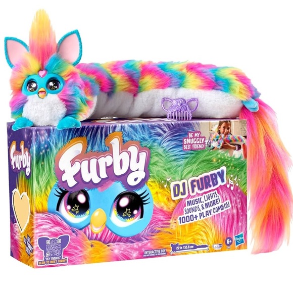 FURBY DJ Interactive Toy, Super Snuggly Rainbow Electronic Plush NEW - Picture 1 of 4
